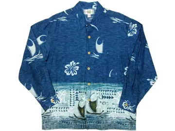 DUKE KAHANAMOKU 듀크 카하나모쿠 새상품 긴팔 하와이안 셔츠