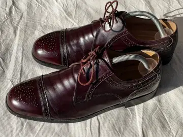 BALLY LAKEPORT 세미 브로그 UK7.5E 버건디 스위스산