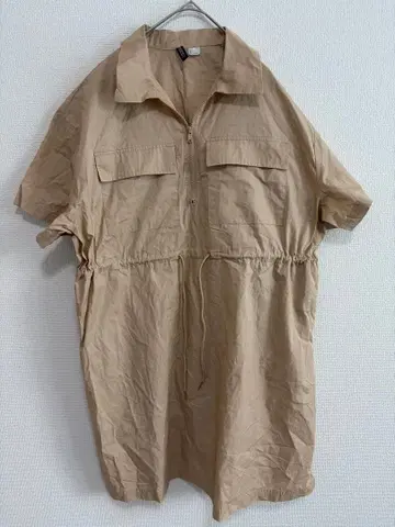 H&M 베이지 반팔 셔츠 L 사이즈