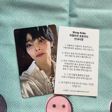 Stray Kids 리얼 터치 아이엔 HOP QR 혜택 트레이딩 카드