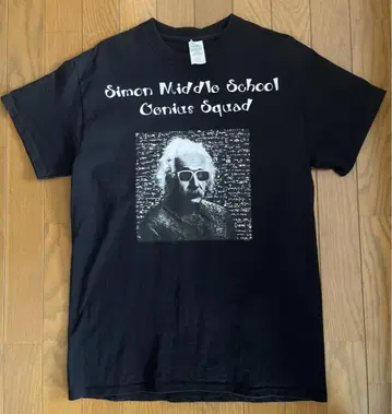 US 구제 의류 아인슈타인T셔츠 남성용 M 블랙