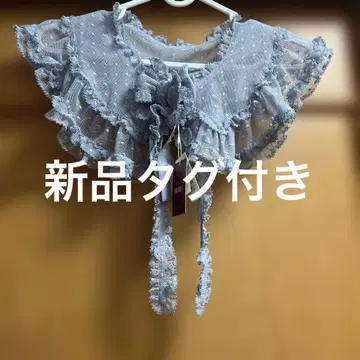 PINKHOUSE 도트 튤 탈부착 카라