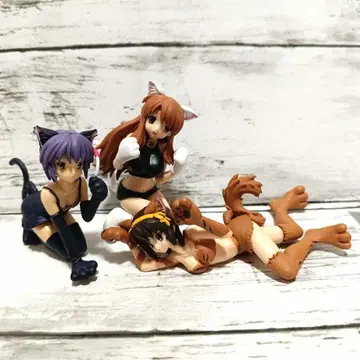 스즈미야 하루히의 우울 고양이 귀 피규어 3종 세트