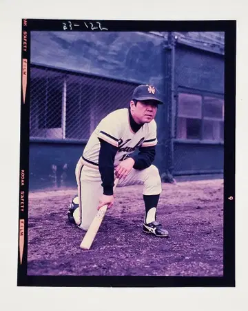 [ 정품 브로마이드+생사진 ] 노무라 카츠야 카루비 카드 74년 (53)