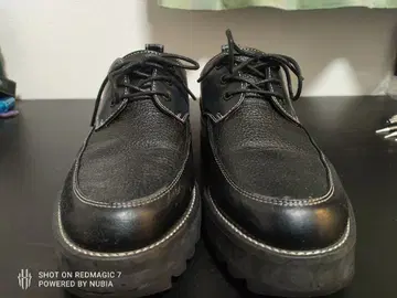 WYM LIDNM 샤크 밑창 콤비네이션 가죽 신발 사이즈 S