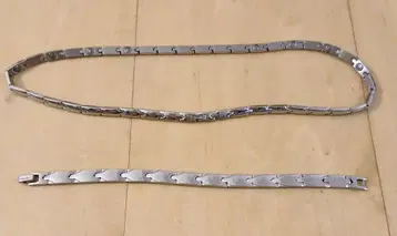 상그리에요시미 게르마늄 TITANIUM 목걸이&팔찌