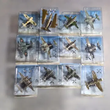 일본 육해군기 대백과 제158호~169호 미개봉 새상품 모형 12개 세트