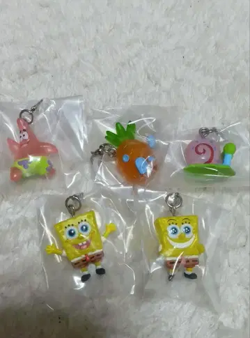 스펀지밥 메지루시 액세서리 (5종 컴플리트)