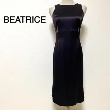 BEATRICE 퍼플 컬러 슬리브리스 드레스