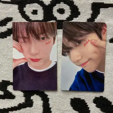 TXT 수빈 FC MOAZONE 투바 팬미팅 트레이딩 카드 2장