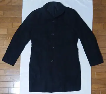 다케오 키쿠치 TAKEO KIKUCHI 블랙 캐시미어 혼방 코트