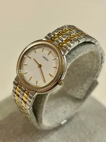 SEIKO CRESSTA 1F20-0J10 여성용 QZ 손목시계 작동품