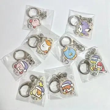 별의 커비 푸푸 프렌즈 연결 아크릴 키링 묶음 판매