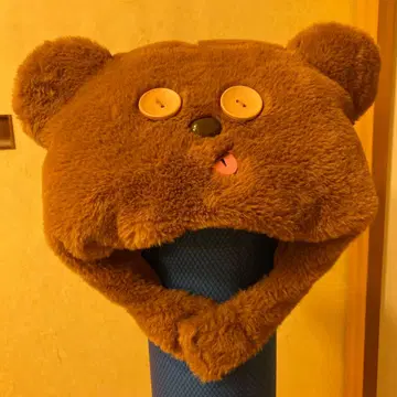 곰 얼굴 플리스 모자 귀 포함