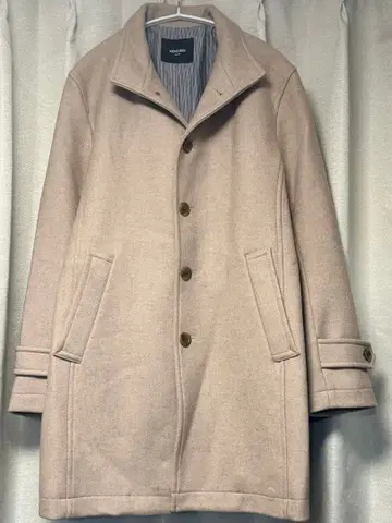 MEN'S BIGI 울 코트 베이지 Bellandi 벨란디 원단