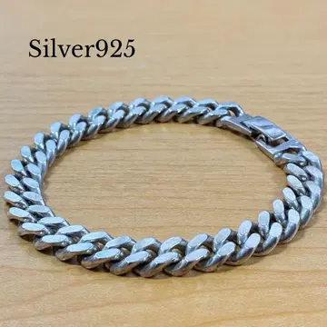 [초와이드 중후함] Silver925 키헤이 팔찌 37.5g 9mm