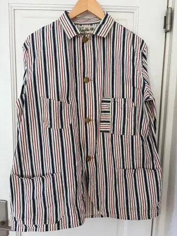 더블 다이아몬드 스트라이프 커버올 사이즈 40 구 리얼 맥코이 희귀