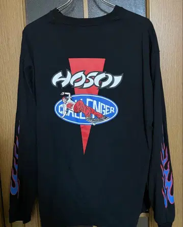 CHALLENGER HOSOI FLAME 롱T 티셔츠 M 불 호소이