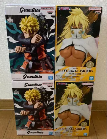 NARUTO & BLEACH 피규어 4개 세트