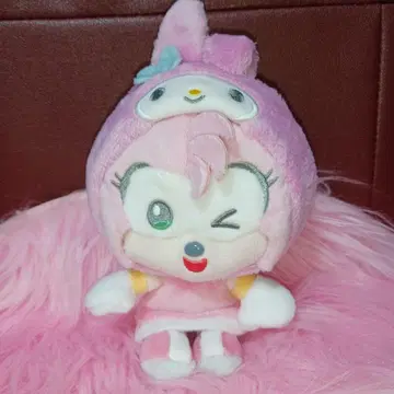 소닉 프렌즈 산리오 에이미 마이멜로디 마스코트 봉제 인형