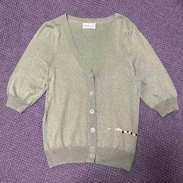 츠모리치사토 니트 가디건 실크 캐시미어 혼방