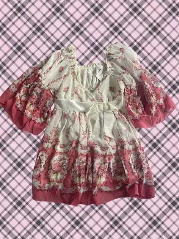 LIZLISA 리즈리사 지뢰계 페어리코어 꽃무늬 미니 원피스 프릴