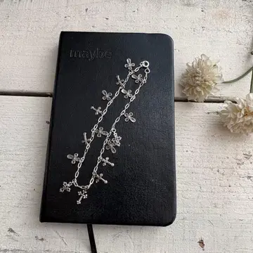 새상품! 재고 처분! 실버 925 크로스 발찌 스털링 은