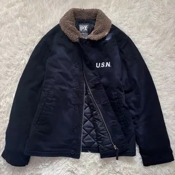 [ 새상품급 ] AVIREX N-1 PLANE 덱 자켓 L 네이비