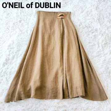 O'NEIL of DUBLIN 오닐 린넨 하이웨스트 버클 스커트