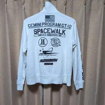 아비렉스 트랙 자켓 M 집업 화이트 AVIREX