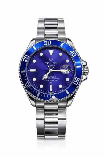 남성용 손목시계 블루 다이버즈 남성 자동 와인딩 42mm