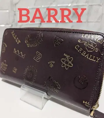 BALLY 엠보싱 가공 다크 브라운 장지갑*