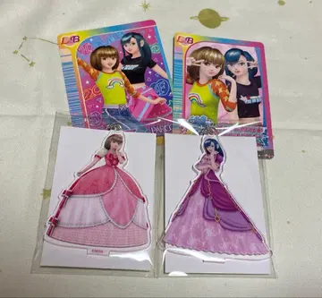 오샤레 마녀 러브and베리전 아크릴 키링 특전 카드 세트