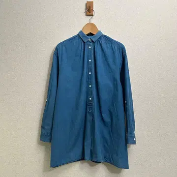 맥피 투모로우랜드 데님 튜닉 셔츠 38 일본제