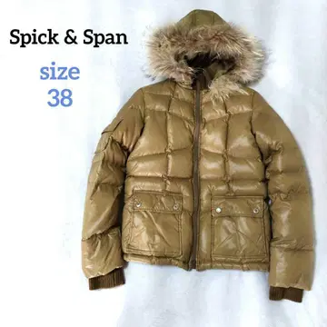 스픽 앤 스팬 다운 자켓 짧은 기장 광택 헤이세이 갸루 그런지 y2k