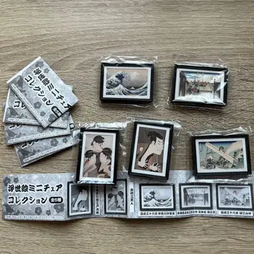 [ 미개봉 새상품 ] 우키요에 미니어처 컬렉션 전 5종