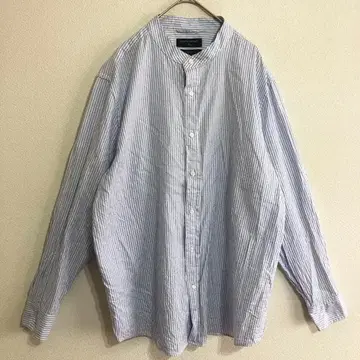 바나나리퍼블릭 OXFORD 스탠다드 스트라이프 밴드 카라 셔츠