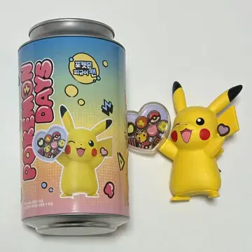 포켓몬 한국 공식 피카츄 캔 피규어
