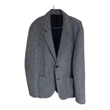 GU 트위드 테일러드 자켓 남성용 M 그레이 깔끔한