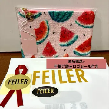 페이러 러브리바이페이러 수박도트 플랫 파우치 페일 핑크