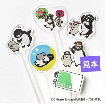 [미사용] Suica 펭귄 아크릴 마들러 6개 세트