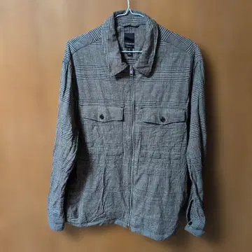H&M 체크 무늬 집업 자켓 XL 사이즈