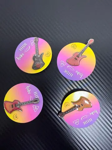 hide 60th 핀즈 캡슐 vol.2 기타 컬렉션 4종 세트