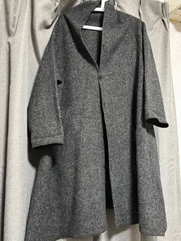 nest robe 트위드 브라운 롱 코트