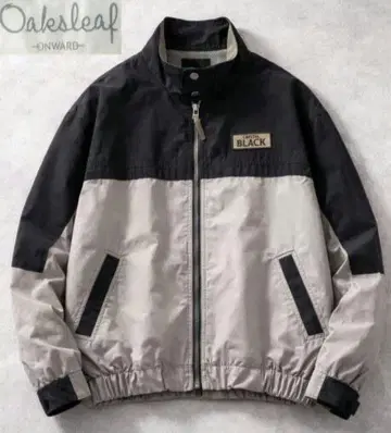 ONWARD 나일론 자켓 바이컬러 블랙 x 그레이