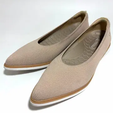 새상품급 VIVAIA 스틸레토 플랫슈즈 발수 세탁 가능 24cm