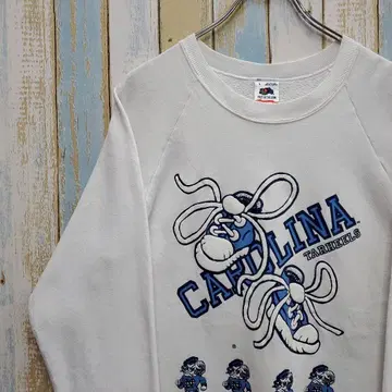 HB442 맨투맨 트레이닝복 UNC 칼리지 로고 프린트 USA제 90s