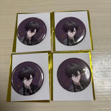 니지산지 Oriens HUB 콜라보 캔뱃지 사에키 잇테츠 4점 세트