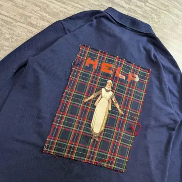 clut studio 레어 피케 셔츠 공룡 그런지 펑크 한국