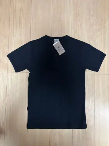 AVIREX 헨리넥 T셔츠 S 블랙